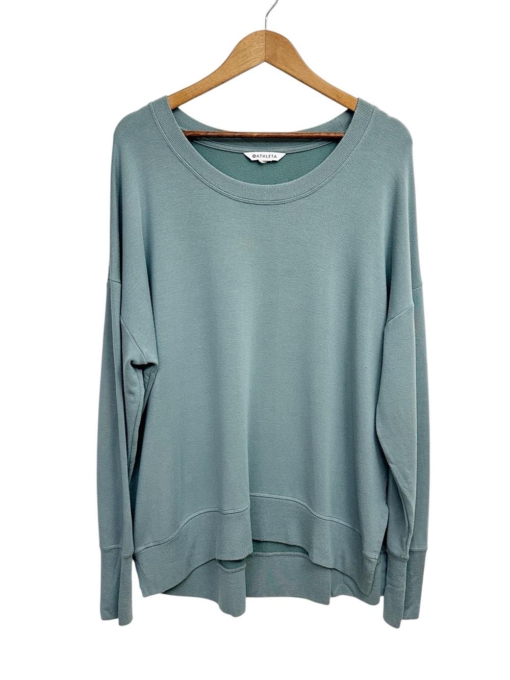 Athleta Coaster Luxe Sweatshirt Size Extra Large Bali Green 870422